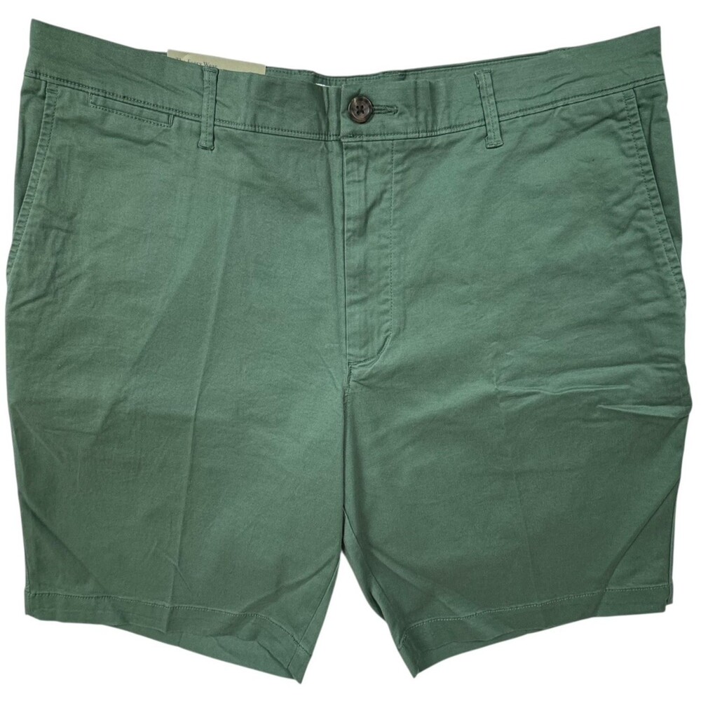 Goodfellow Mens Size 36 Shorts Chino Mid Rise Zip Fly 9" Inseam Green Casual New